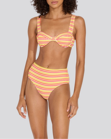 Lilo Ribbed Bikini Bottom Sorbet Stripe