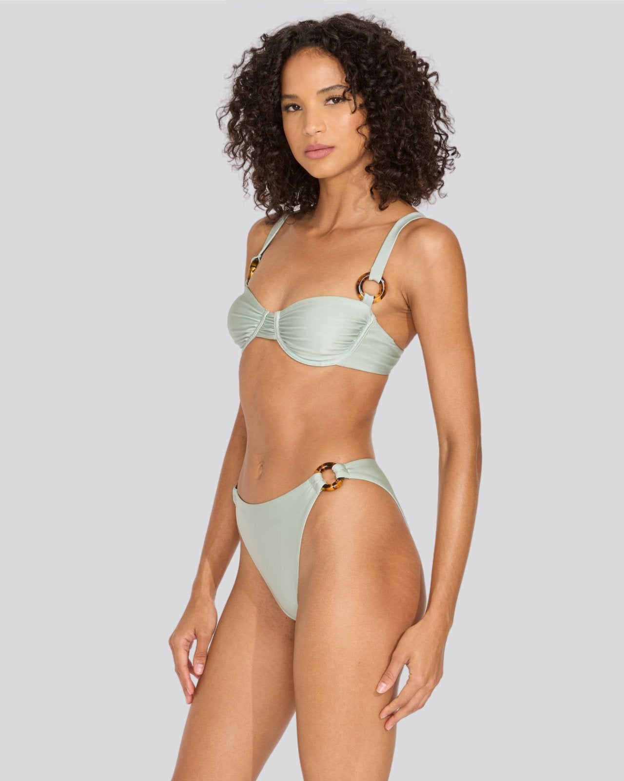 The Maia Bikini Top - Solid & Striped