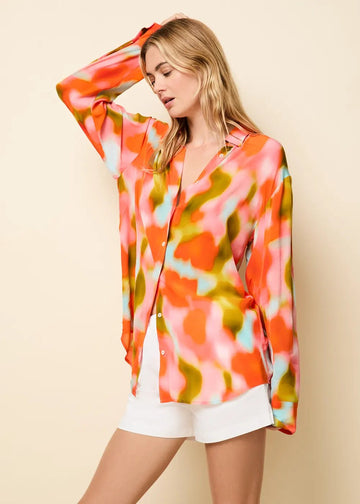 Obert Button Down Shirt Blur Print