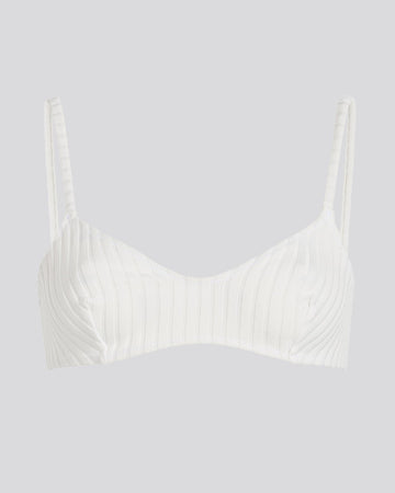 The Rachel Ribbed Bikini Top