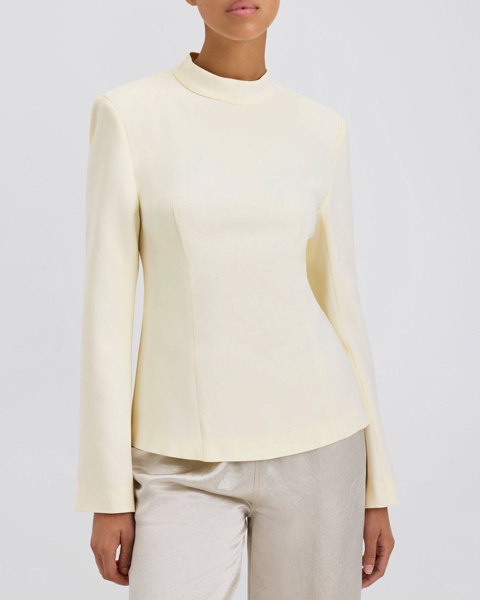 Ronit Long Sleeve Top Ecru