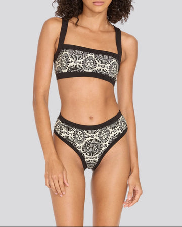The Scottie Bikini Top - Solid & Striped