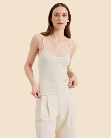 Selena Tank Ecru