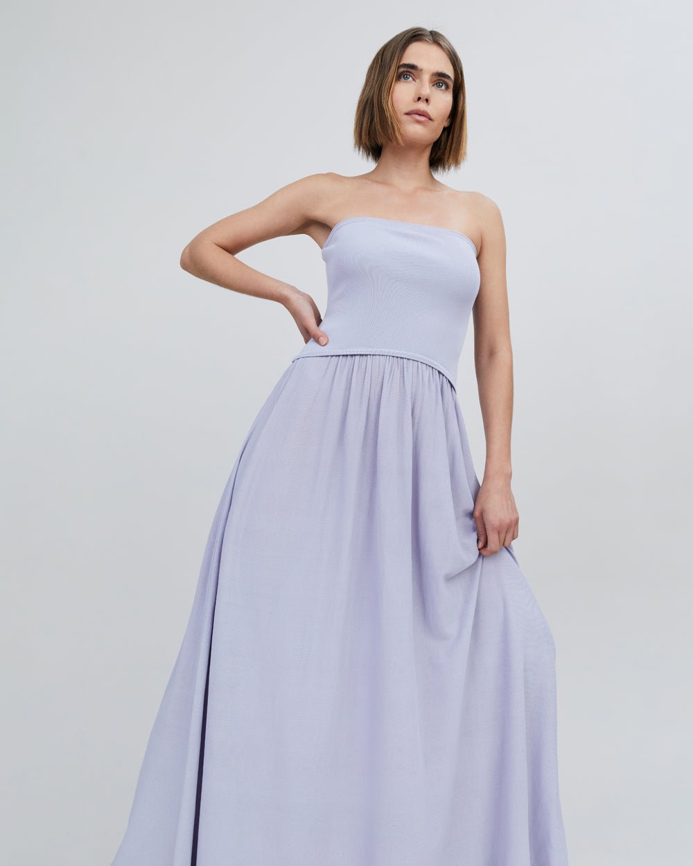 The Strapless Soglio Dress - Solid & Striped