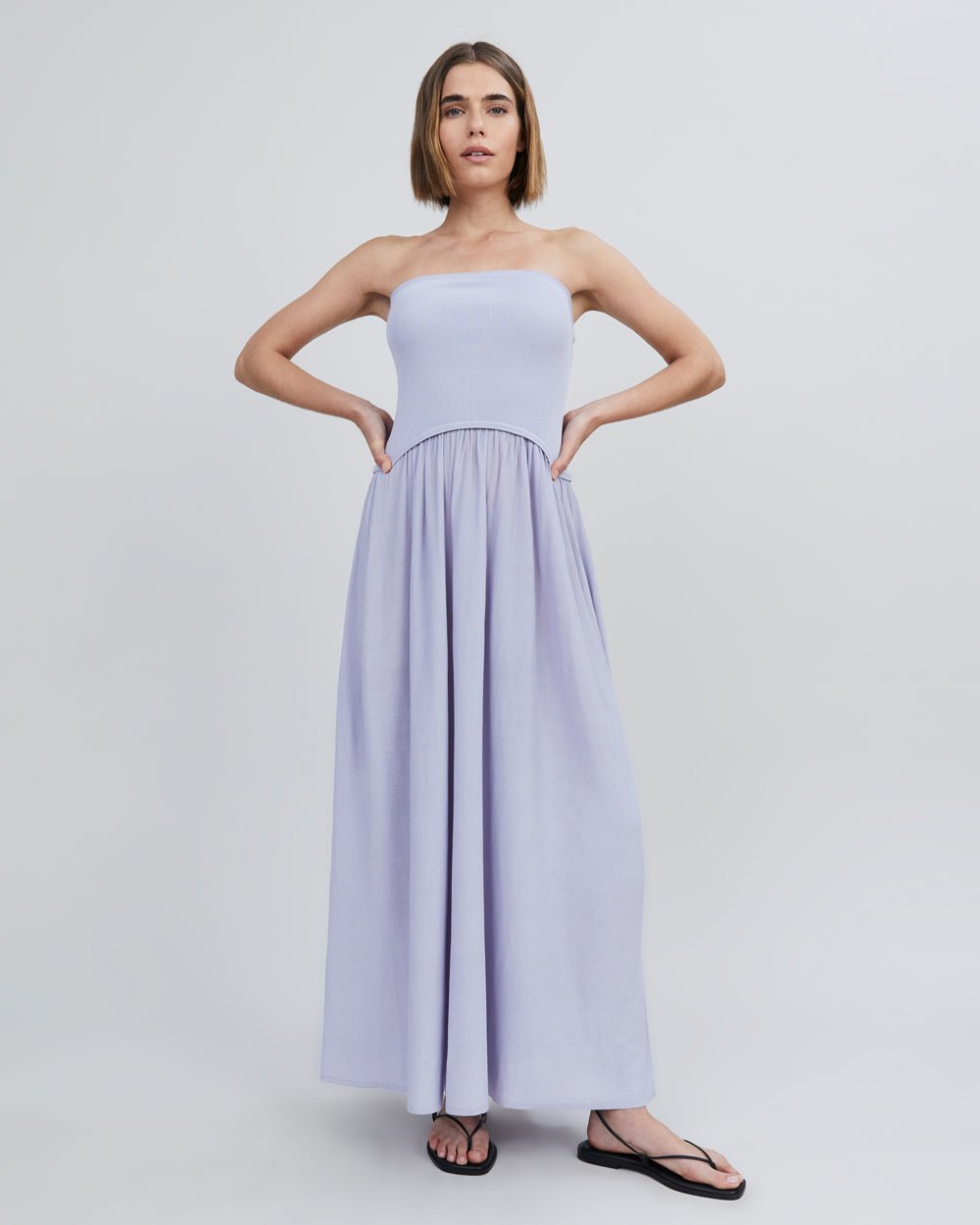 The Strapless Soglio Dress - Solid & Striped