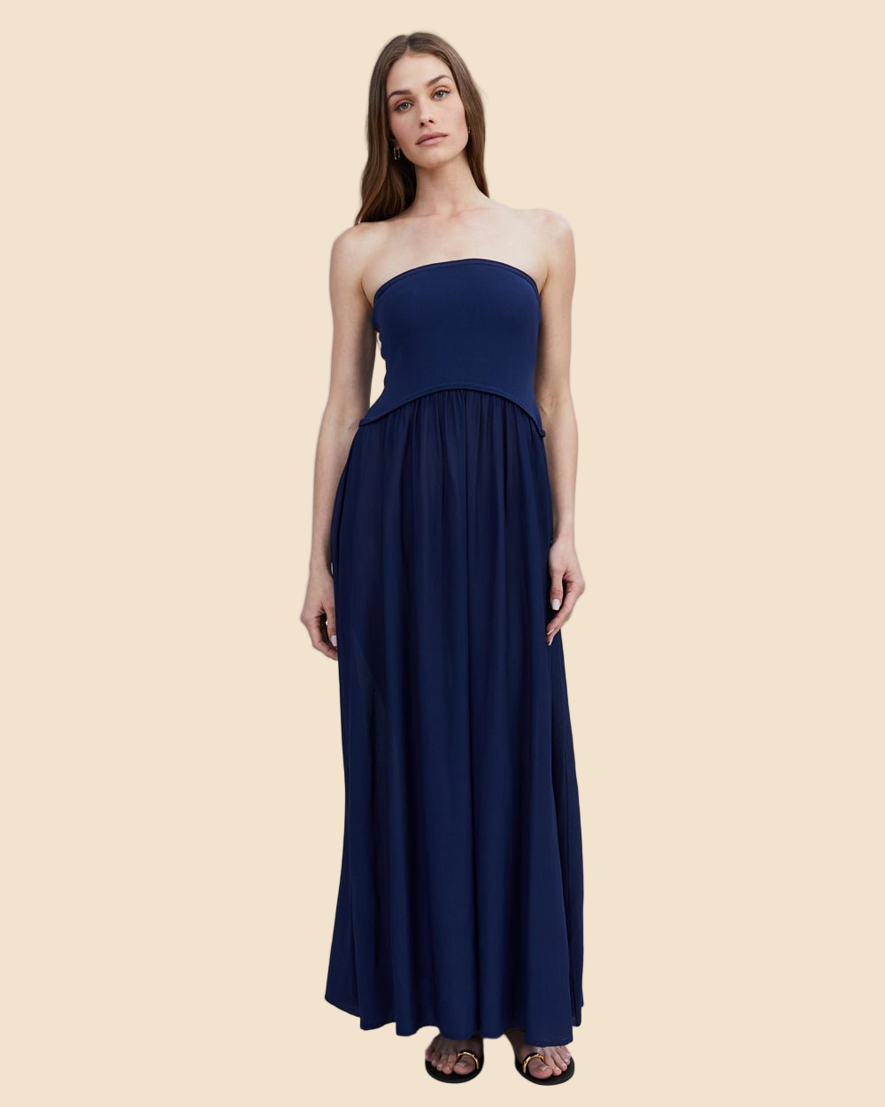 Strapless Soglio Dress French Navy