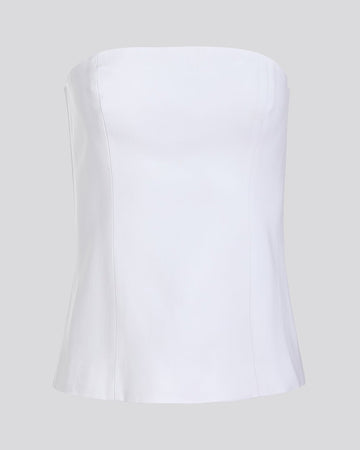 Tori Tube Top Optic White