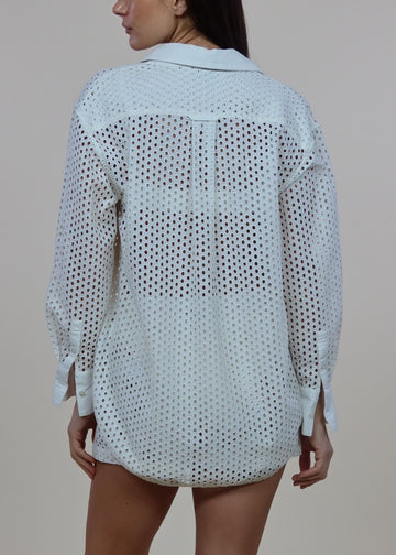 Bronte Button Down Shirt Baby Eyelet Brule