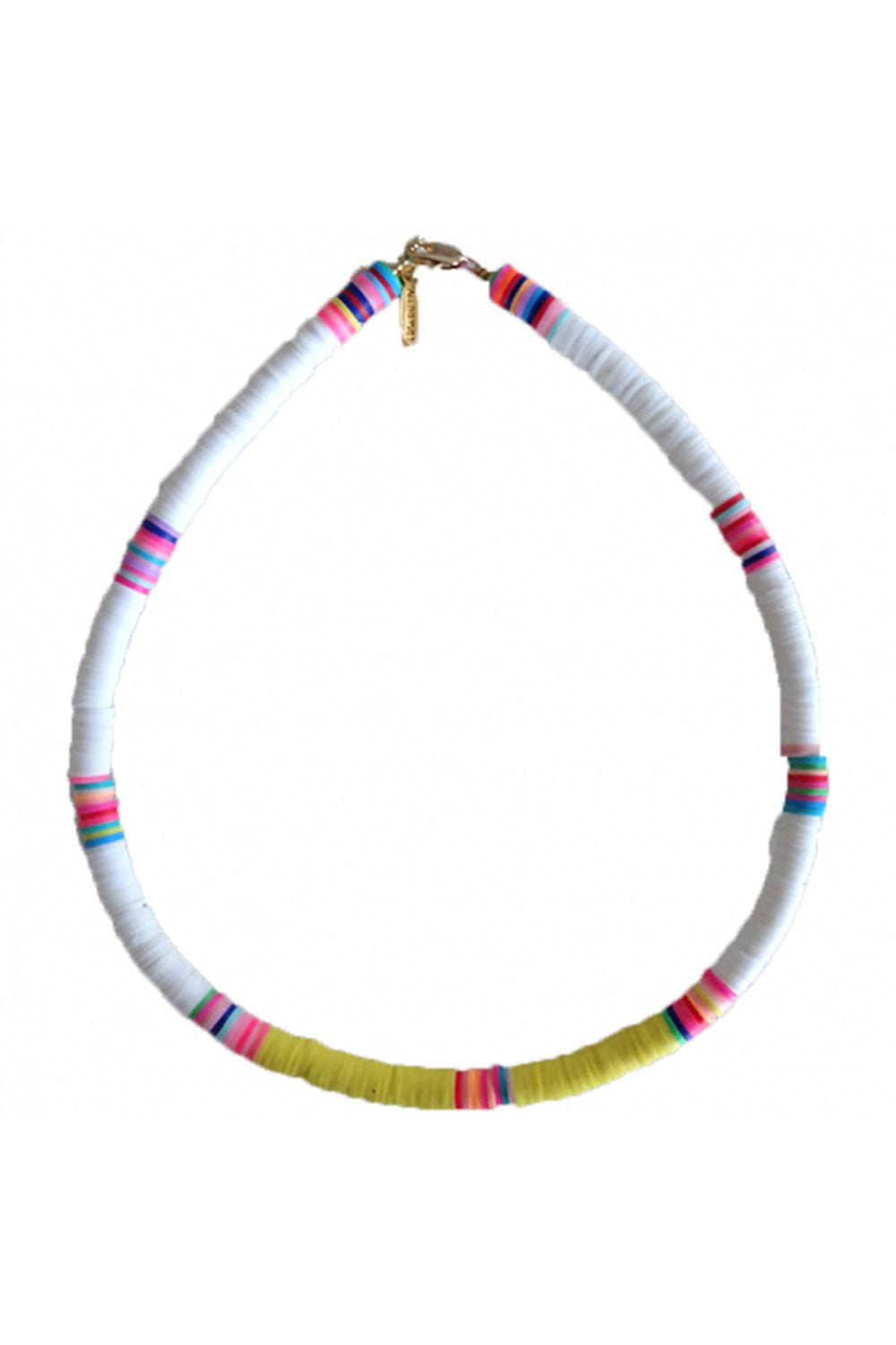 ALLTHEMUST Heishi Polymer Necklace - Solid & Striped