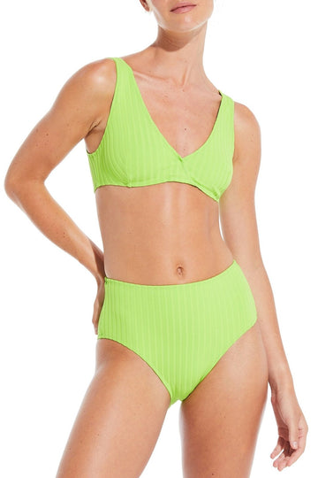 The Beverly Ribbed Top - Solid & Striped