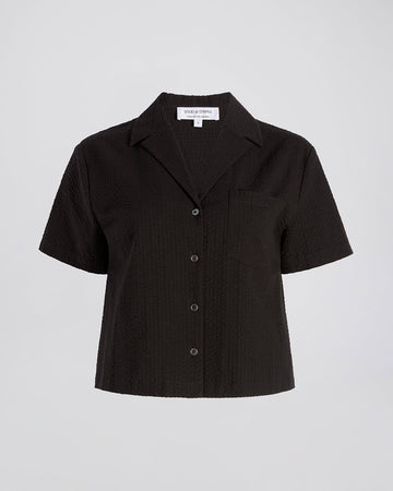 Brandy Seersucker Shirt Noir