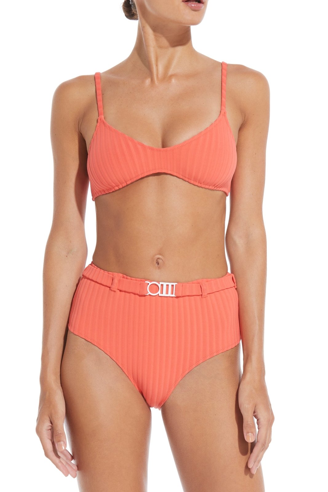 The Cora Belt Ribbed Bottom - Solid & Striped