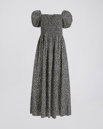 Corrina Dress Ditsy Floral Noir