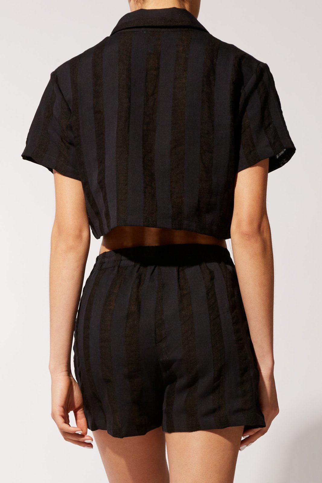 The Cropped Cabana Shirt - Solid & Striped