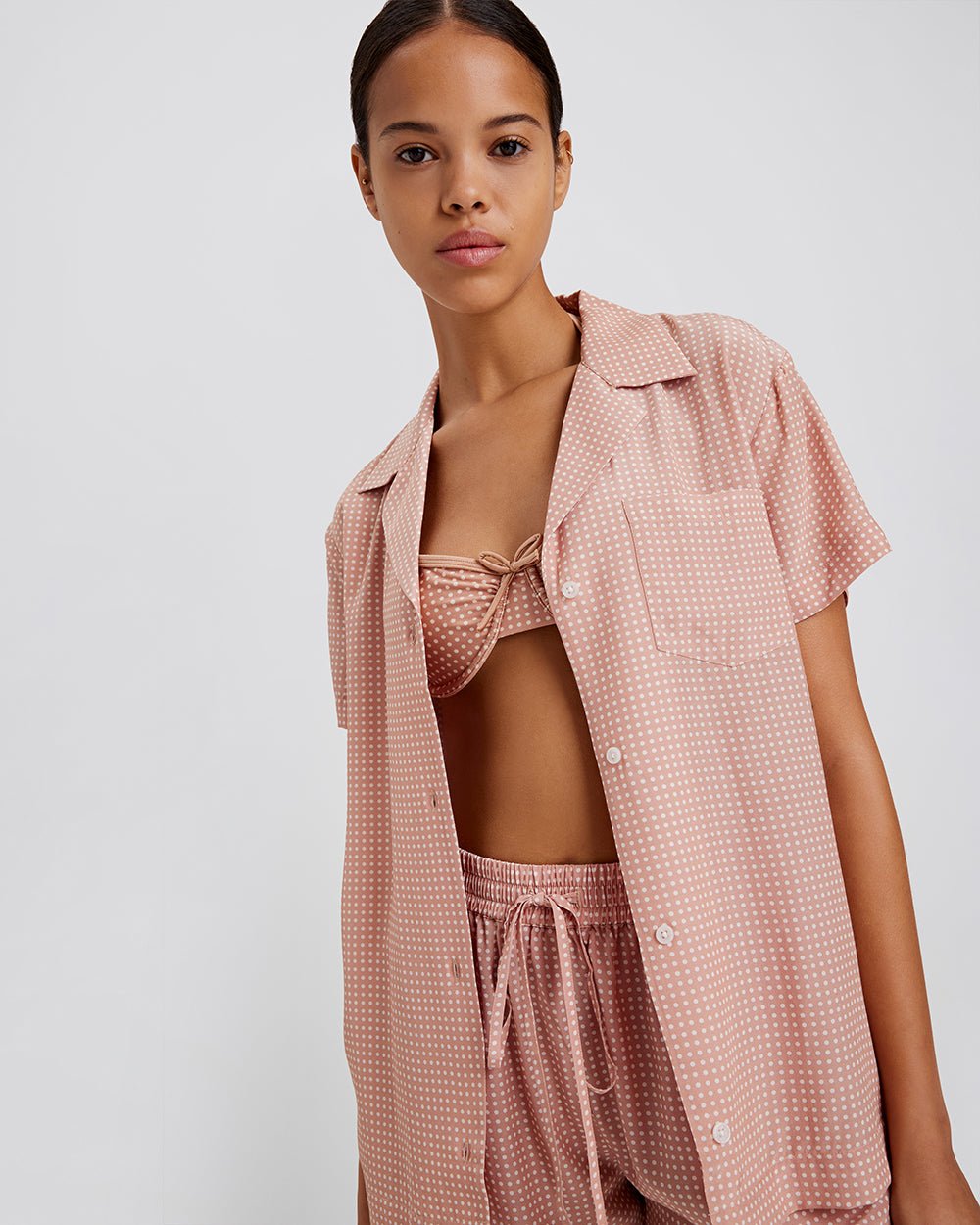 The Dahlia Top - Solid & Striped