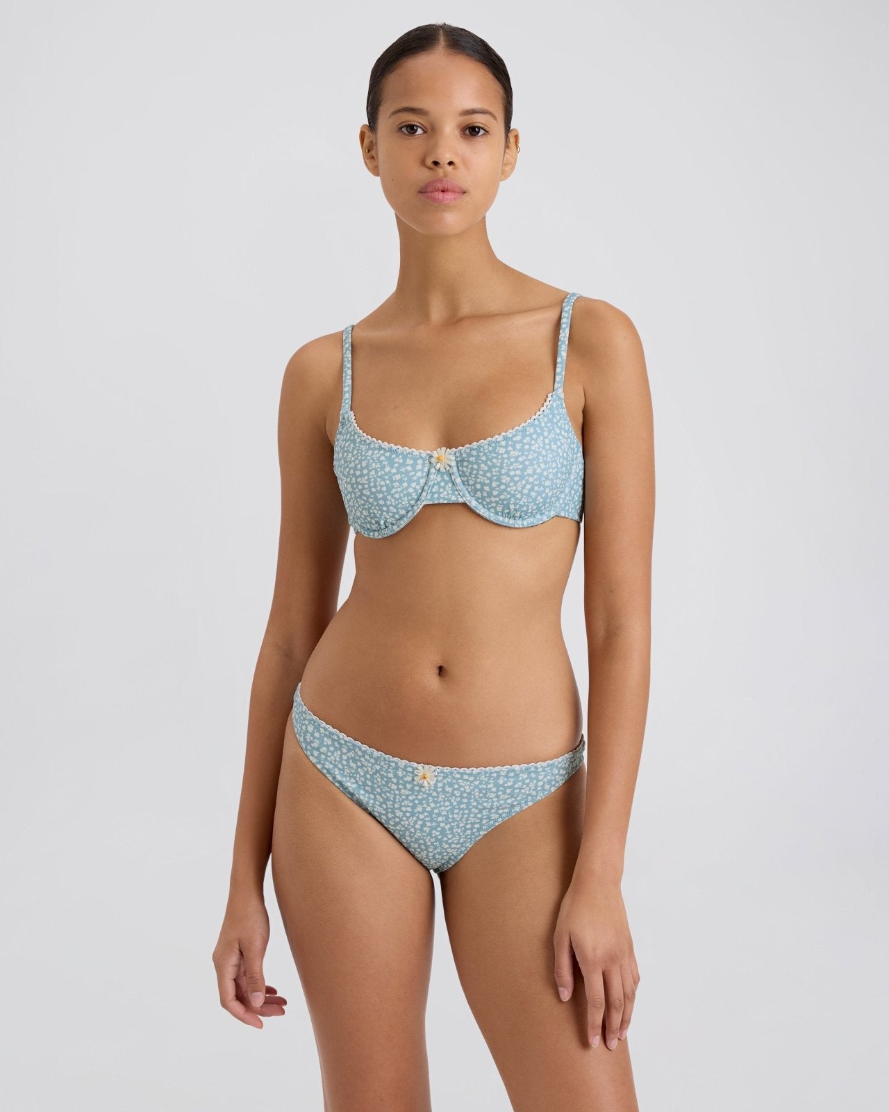 The Daphne Bikini Bottom - Solid & Striped