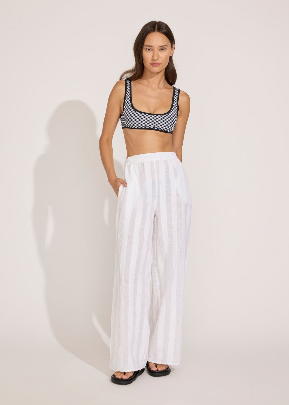 The Delaney Pant - Solid & Striped
