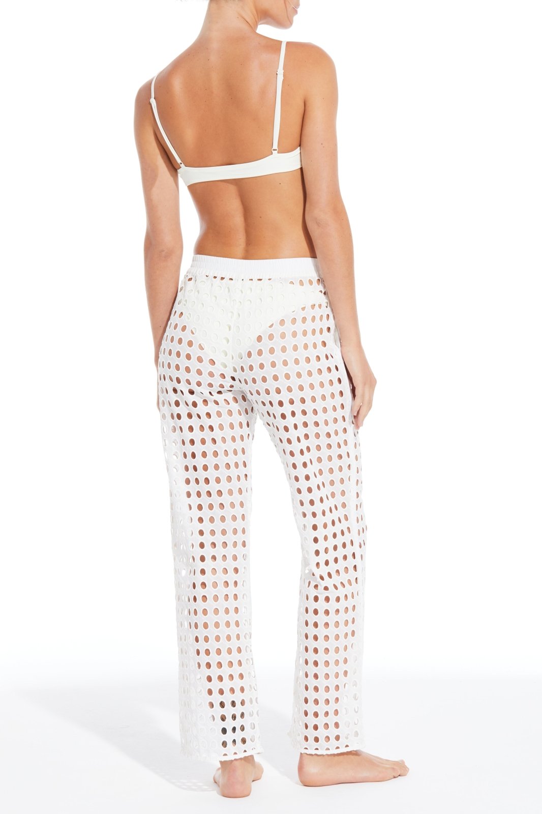 The Eyelet Avril Pant - Solid & Striped