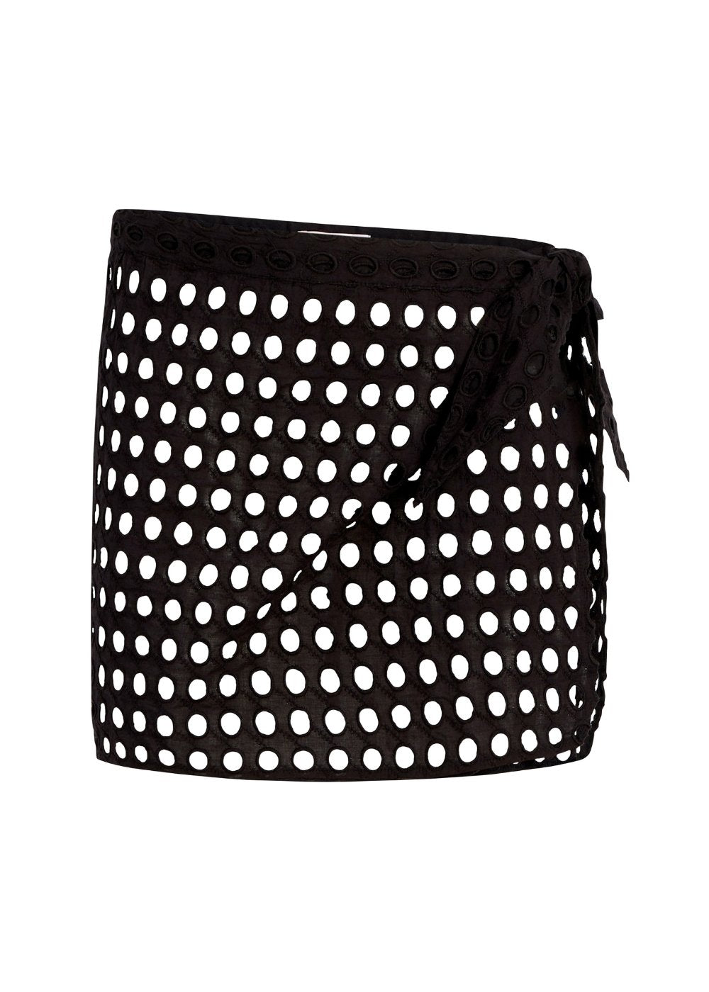 The Eyelet Mini Wrap Pareo - Solid & Striped