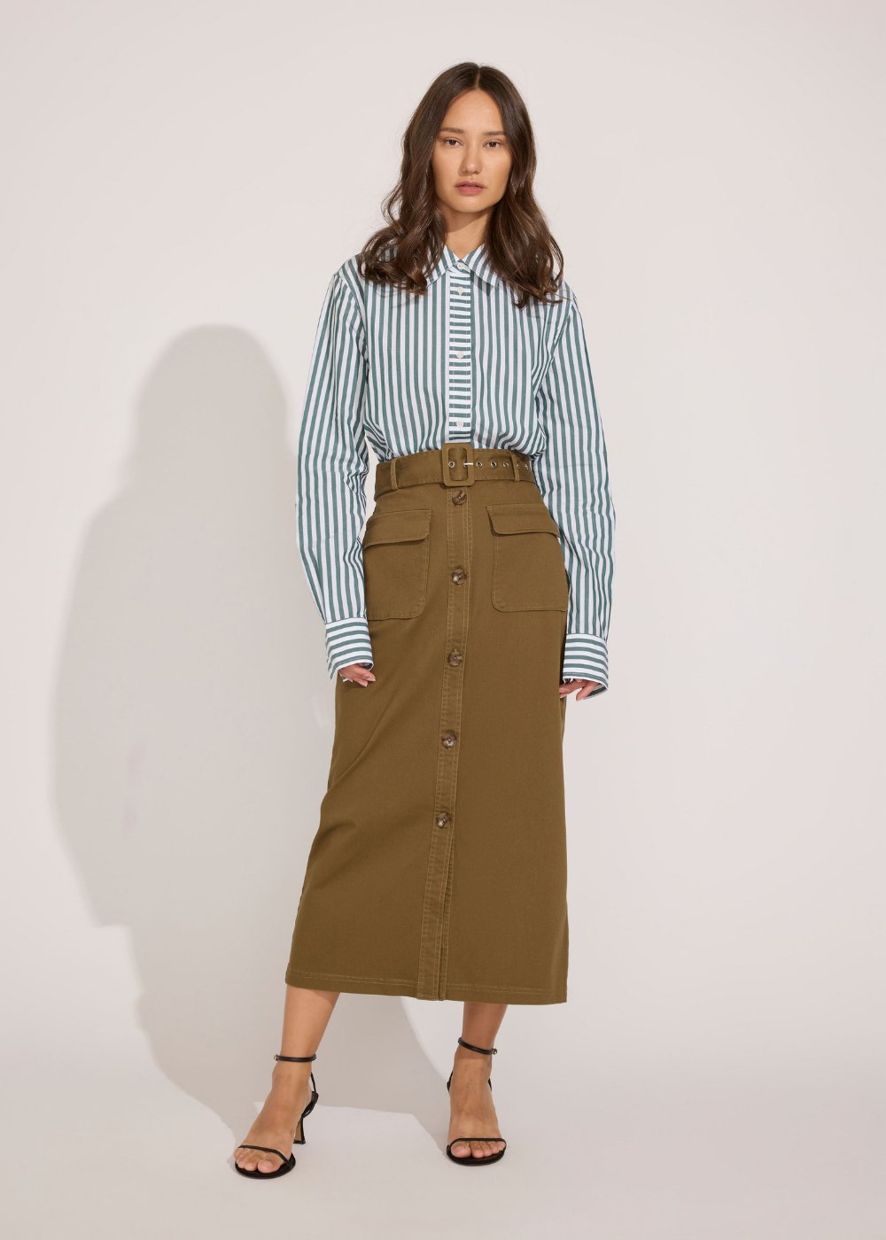 The Harper Cargo Skirt - Solid & Striped