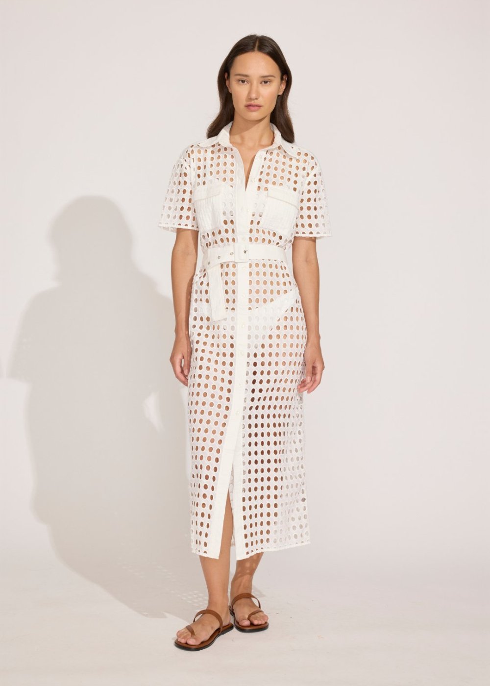 The Harper Eyelet Maxi Dress - Solid & Striped