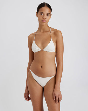 Iris Rhinestone Bikini Top Brule