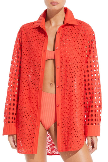 The Oxford Tunic Mixed Eyelet