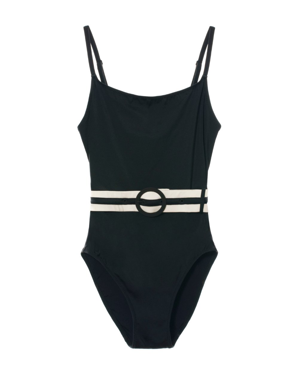 The Nina Belt One Piece - Solid & Striped