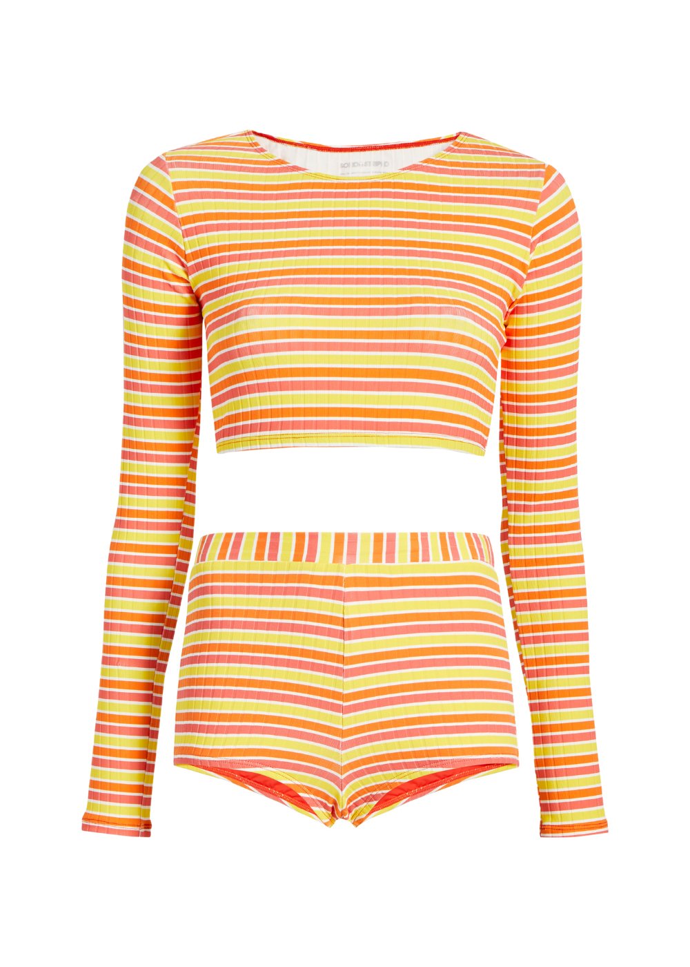 The Nola Ribbed Rashguard - Solid & Striped