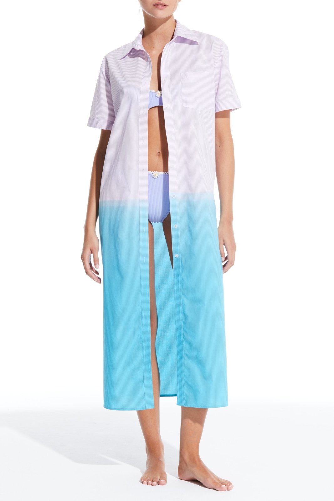 The Oxford Tunic Maxi - Solid & Striped