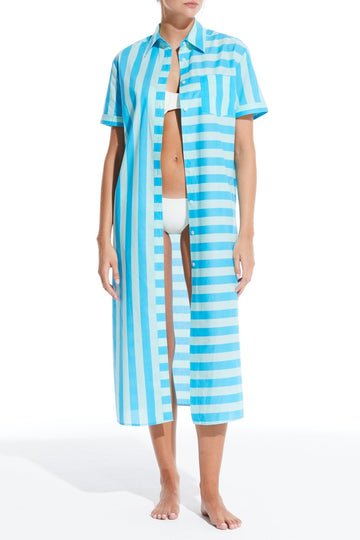 The Oxford Tunic Maxi - Solid & Striped