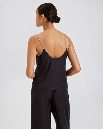 Rosetta Rhinestone Camisole Noir