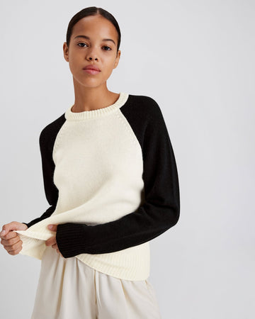 Trina Sweater Noir / Ecru