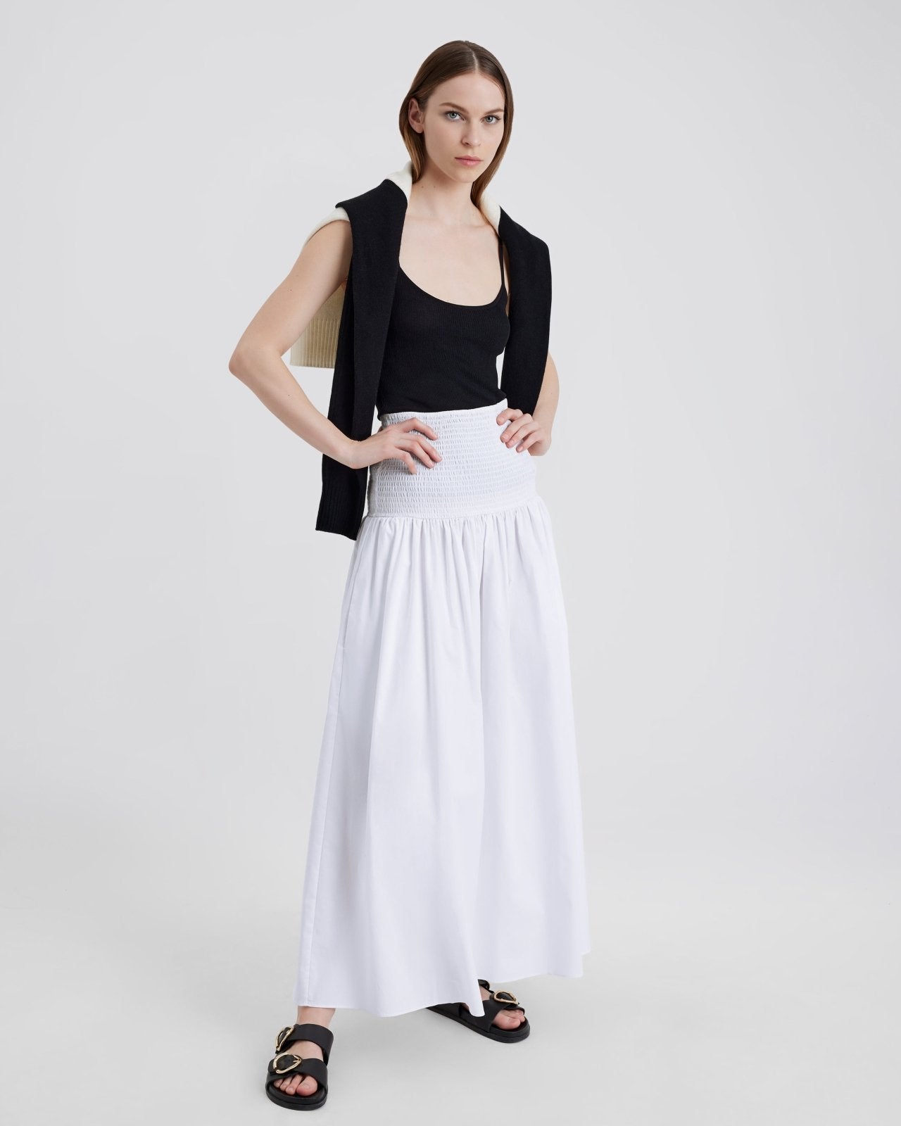 The Zaria Skirt - Solid & Striped